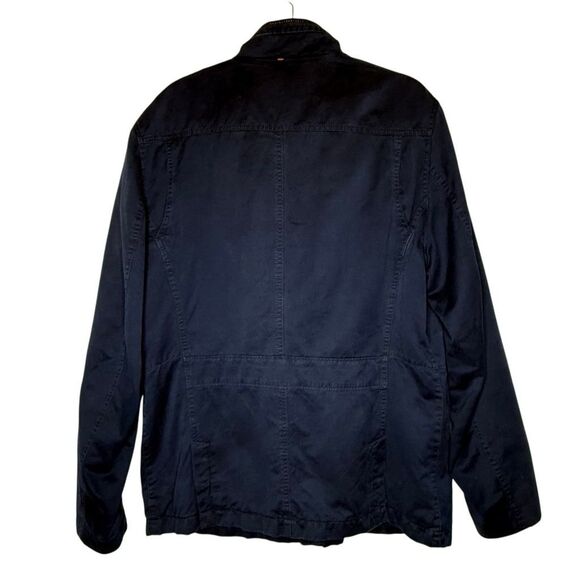 Hugo Boss Orange Label Men’s Blue Linen/Cotton Field Military Jacket Size XXL - Picture 6 of 16